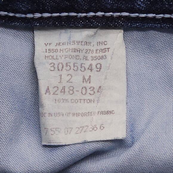 Vintage Lee Jeans Womens 12 Medium Blue High Rise Tapered Leg Denim 90s - Picture 7 of 12